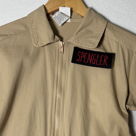 Ghostbusters Spengler Costume Boys Medium Spirit Halloween Jumpsuit‎ 2024 Beige - Picture 4 of 7
